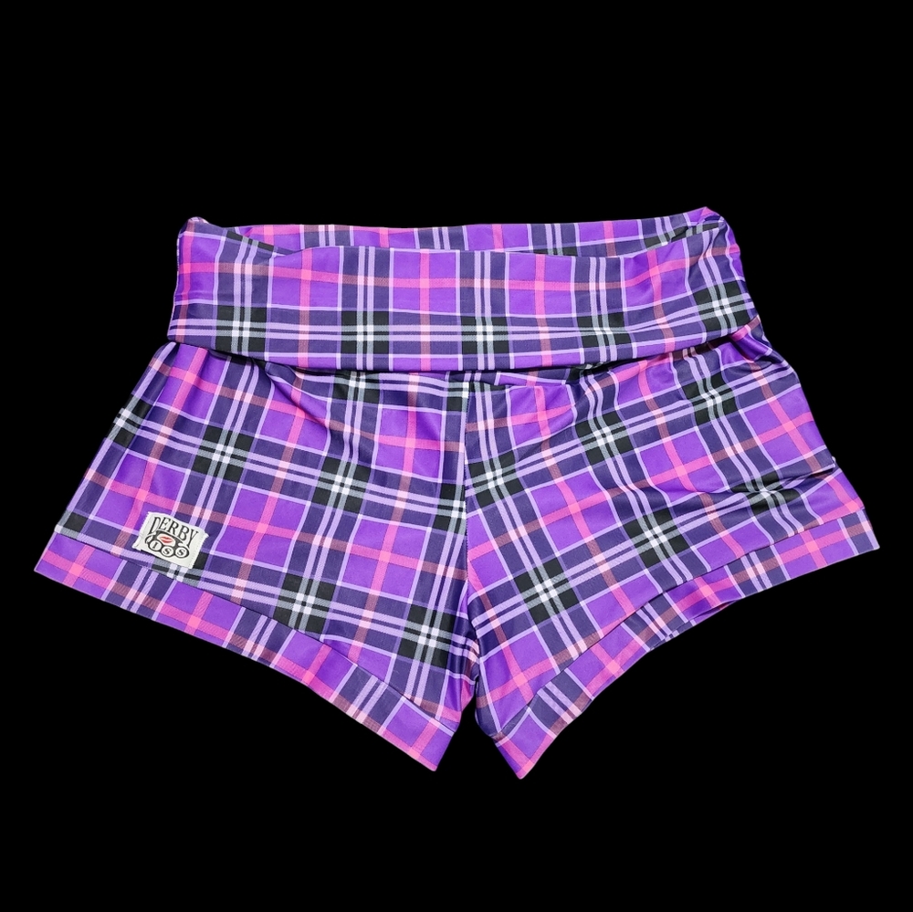 Derby Shorts size XXL purple plaid by Derby Kiss